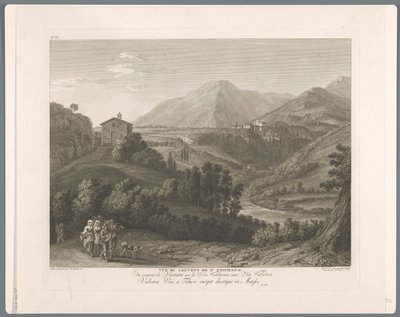 Ansicht von San Cosimato Suite von VI Ansichten der Umgebung von Rom (Serientitel) von Balthasar Anton Dunker