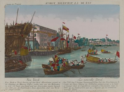 ?Ansicht von Neu-York?, ca. 1776 von Balthasar Friedrich Leizelt