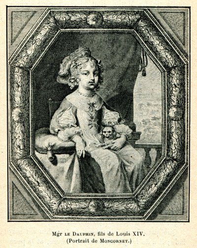 Cabanès, Erziehung der Prinzen005 Mgr. der Dauphin, Sohn von Ludwig XIV von Balthasar Moncornet