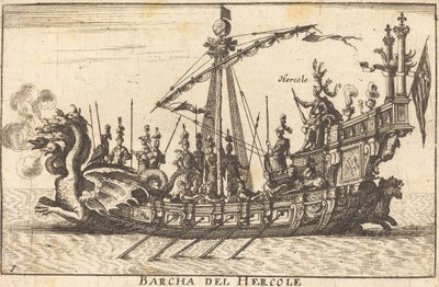 Barcha del Hercole von Balthasar Moncornet after Remigio Cantagallina