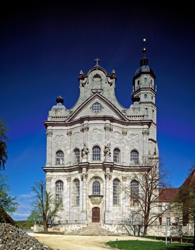 Ansicht der Fassade des Klosters von Architekt Johann Balthasar Neumann von Balthasar Neumann