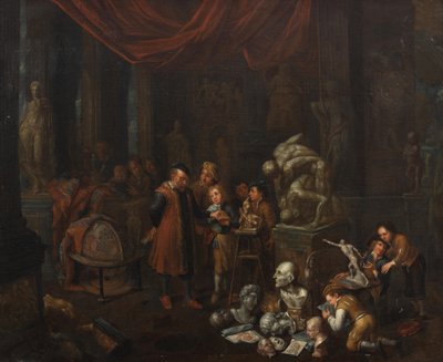 Das Atelier des Bildhauers von Balthasar van den Bossche