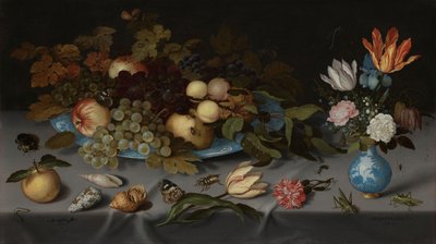 Stillleben mit Früchten und Blumen von Balthasar van der Ast