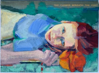 Blume unter dem Fuß von Barbara Hoogeweegen