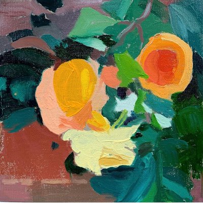 Letzte Sommerrose, 2021 von Barbara Hoogeweegen