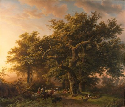 Waldszene von Barend Cornelis Koekkoek