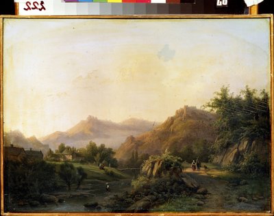 Landschaft mit Weg von Barend Cornelis Koekkoek