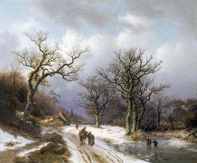 Winterlandschaft von Barend Cornelis Koekkoek