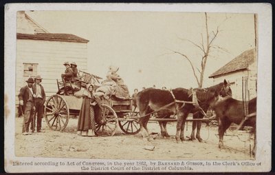 Abreise vom alten Anwesen, Centreville, Virginia, 1862, aus Bradys Album Gallery, Nr. 306 von Barnard and Gibson