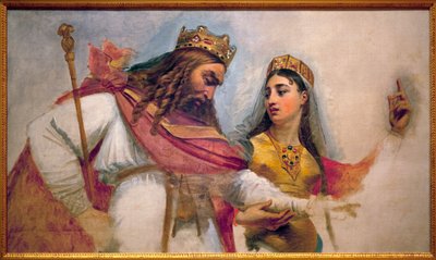 Chlodwig und Chlothilde; Chlodwig I., König der Franken (466-511) und seine Frau Chlothilde (St. Chlothilde) (475-545), die ihn zum katholischen Glauben bekehrte von Baron Antoine Jean Gros