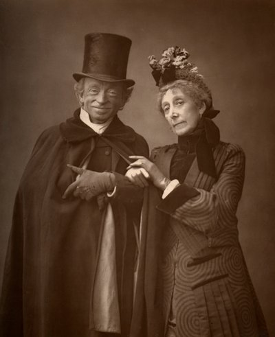 Amerikanische Schauspieler James Lewis und Ann Gilbert in A Night Off, 1886 von Barraud
