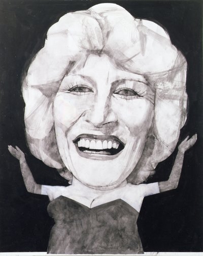Porträt von Faith Brown, 1970er von Barry Fantoni