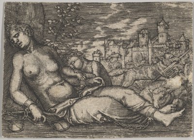 Der Welt Lauf (Schlafende Gerechtigkeit) (Kopie) von Barthel Beham