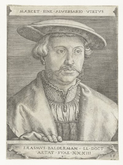 Porträt von Erasmus Balderman von Barthel Beham