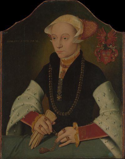 Porträt einer Frau der Slosgin-Familie aus Köln, 1557 von Bartholomaeus Bruyn the Younger