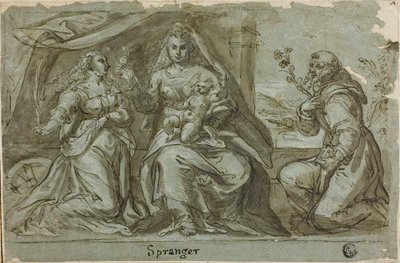 Madonna mit Kind und den Heiligen Katharina und Dominikus von Bartholomaeus Spranger