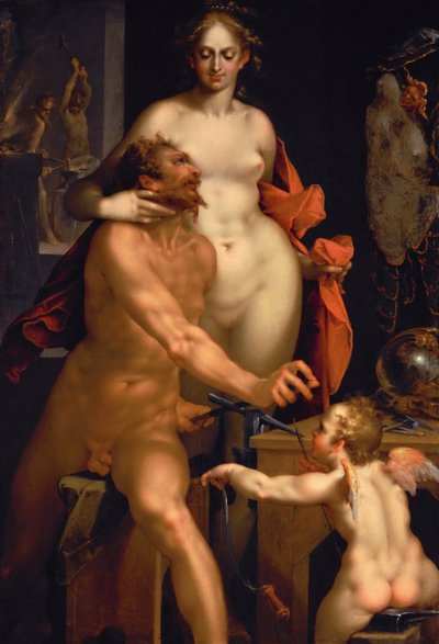 Der Besuch der Venus bei Vulkan, ca. 1610 von Bartholomaeus Spranger