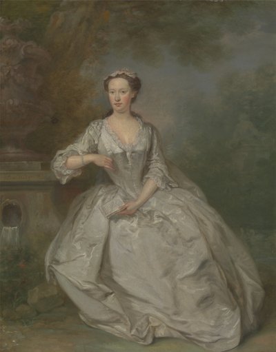 Eine Dame mit einem Buch, ca. 1730-40 von Bartholomew Dandridge