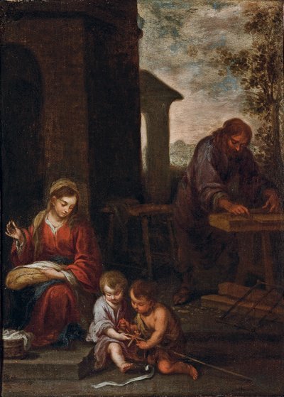 Die Heilige Familie mit dem kleinen Johannes dem Täufer, 1660-70 von Bartolomé Esteban Murillo