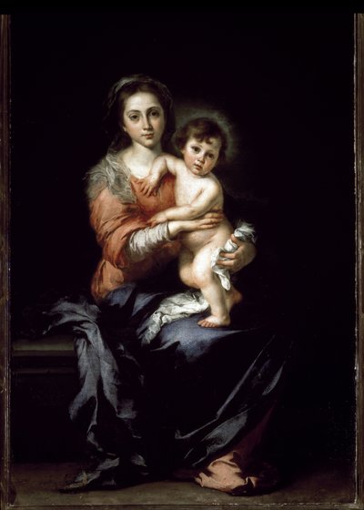 Jungfrau mit Kind von Bartolomé Esteban Murillo