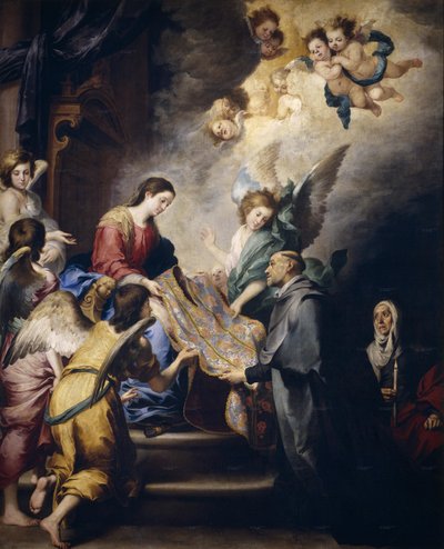 Die Erscheinung der Jungfrau vor dem heiligen Ildephonsus, ca. 1655 von Bartolomé Esteban Murillo