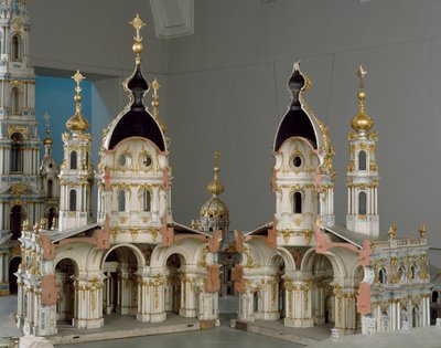 Projekt für das Kloster der Jungfrau der Auferstehung (Smolny) in Sankt Petersburg von Bartolomeo Franceso Rastrelli