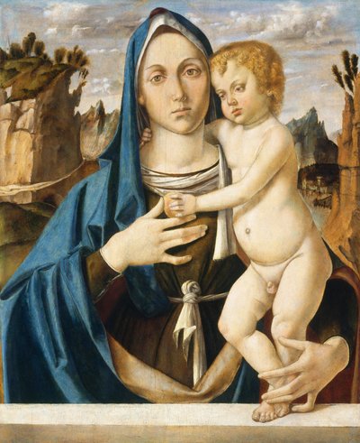 Madonna mit Kind, um 1490 von Bartolomeo Montagna