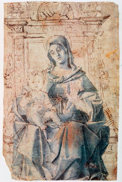 Die Jungfrau und das Kind, um 1470-1523 von Bartolomeo Montagna