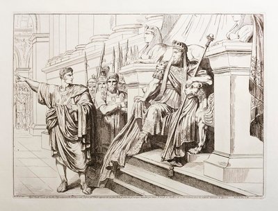 Appius Claudius erscheint vor Tigranes, König von Armenien von Bartolomeo Pinelli