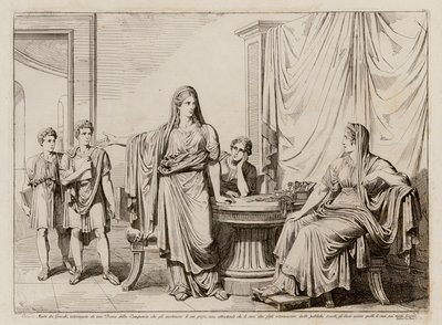 Cornelia, Mutter der Gracchi, zeigt ihre Söhne als ihre Juwelen von Bartolomeo Pinelli