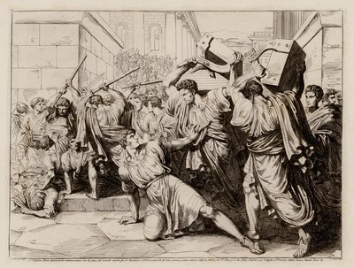 Tod des Tiberius Gracchus von Bartolomeo Pinelli