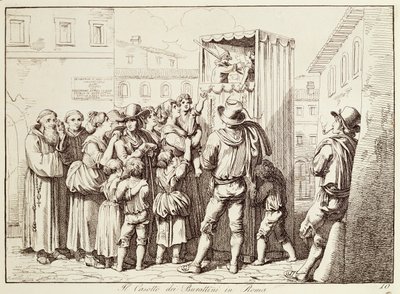 Puppenbude in Rom von Bartolomeo Pinelli