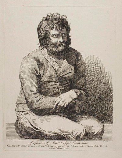 Der Räuberhauptmann Stefano Spadolino von Bartolomeo Pinelli