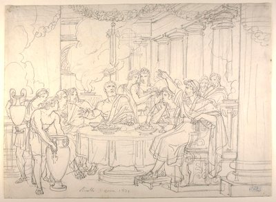 Das Schwert des Damokles von Bartolomeo Pinelli