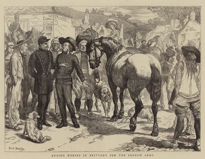 Pferdekauf in der Bretagne für die französische Armee von Basil Bradley