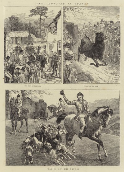 Hirschjagd in Surrey von Basil Bradley