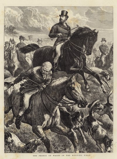 Der Prinz von Wales im Jagdfeld von Basil Bradley