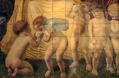 Putti trinken Thermalwasser von Basilio Cascella
