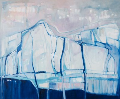 Blaue Gletscherabstraktion von Beata Brząkalik-Gburek