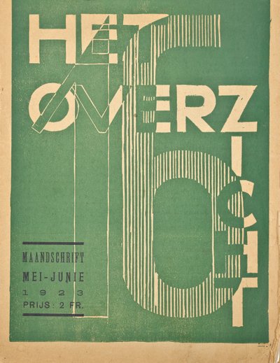 Titelblatt einer Ausgabe 1923 der Zeitschrift "Het Overzicht", 1923 von Belgian School