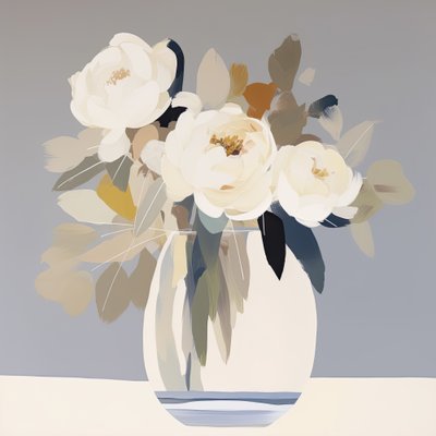 Sanftes Blumenstillleben von Bella Eve