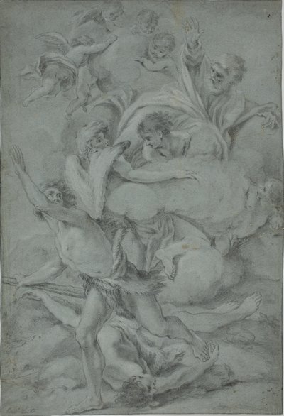 Gott verflucht Kain nach dem Mord an Abel von Benedetto Luti