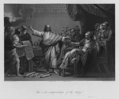 Belsazars Vision, Daniel V, 26 von Benjamin (after) West