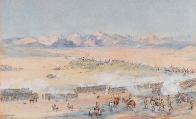Vormarsch der 9. und 10. Sudan-Bataillone der ägyptischen Armee in der Schlacht von Toski, 3. August 1889 von Benjamin Donisthorpe Alsop Donne
