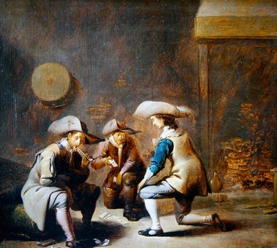 Wachstube mit Soldaten beim Kartenspiel von Benjamin Gerritsz. Cuyp