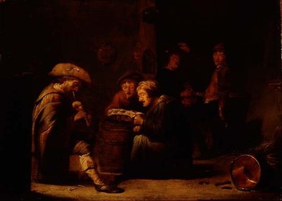 Taverneninterieur mit zwei Sängern und einem Dudelsackspieler von Benjamin Gerritsz. Cuyp