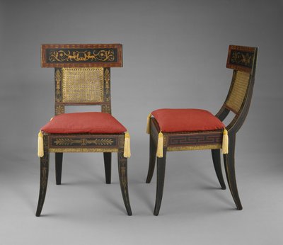 Paar Seitenstühle, ca. 1808 von Benjamin Henry Latrobe