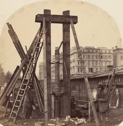 Bau der Internationalen Ausstellung 1862 in South Kensington von Benjamin L. Spackman