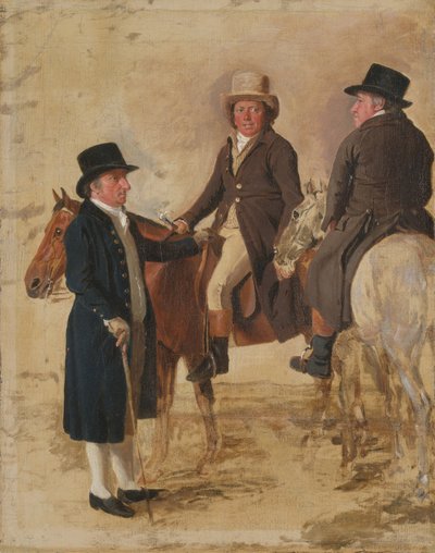 Drei Würdenträger des Turfs in Newmarket, ca. 1804: John Hilton, Richter von Benjamin Marshall