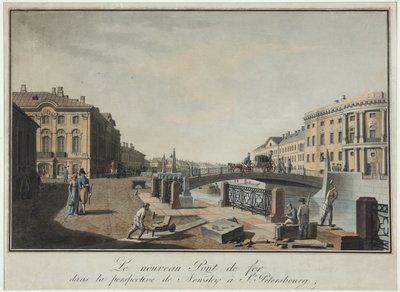 Ansicht der Grünen Brücke in Sankt Petersburg von Benjamin Patersson